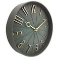 thumbnail image 2 of Westclox 12" Gray & Gold Modern Analog QA Wall Clock, 2 of 5