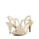 thumbnail image 4 of Sandalia DREAM PAIRS Tacones Kitten Dorados con Piedras Brillantes 6.5, 4 of 7
