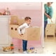 thumbnail image 3 of Casa de juegos con barco pirata para colorear, casa de cartón DIY para niños, manualidades divertidas de Halloween, excelente decoración, casa de juegos al aire libre para niños, niñas, niños pequeños, regalo, almacenamiento en interiores y exteriores, se pliega fácilmente Sailing Electrónica, 3 of 5