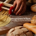 thumbnail image 5 of OVENTE Pasta Pastry and Ravioli Cutter with Adjustable BPA-Free Wheels and Compact Easy to Remove 3-Wheel Design, Dough Slicer Perfect for Homemade Pasta Cookie and Pie, Red and White ACPPA7100R, 5 of 10