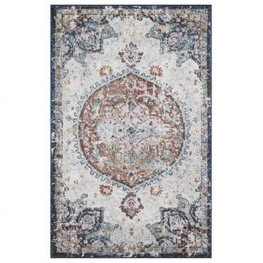 Concord Global Trading 72923 3 x 4 ft. Vintage Florence Medallion Rectangle Area Rug, Ivory