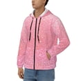 thumbnail image 3 of Kdxio Sparkly Glitter Print Men Hoodies Casual Hoodies for Men with Zip Pockets Full Zip Long Sleeve Sweatshirt Sports Hooded Jacket-Small, 3 of 5
