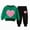 H226-Dark Green, variant on TOWED22 Toddler Baby Girls Clothes Outfits Long Sleeve Pullover Sweatshirt Tops Pants Set Fall Winter,Dark Green,3-4 Y