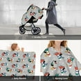 thumbnail image 6 of Car Seat Cover Baby, Skiing penguin Baby Car Seat Cover for Baby Boys Girls Newborn , Infant Car Seat Canopy Cover Nursing Breastfeeding Cover Warm Blanket, 6 of 7