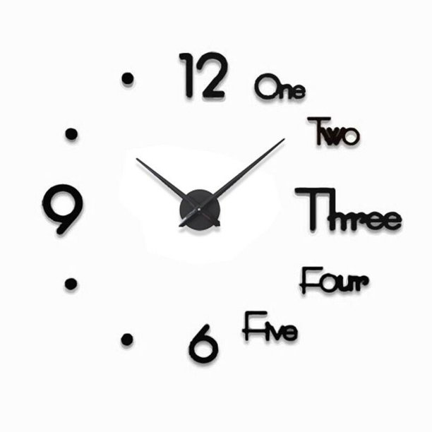 Pegatinas para reloj de pared DIY sin marco, modernas pegatinas de pared con espejo extraíble en 3D, relojes silenciosos, decoración de reloj grande para sala de estar, dormitorio, decoración del hoga
