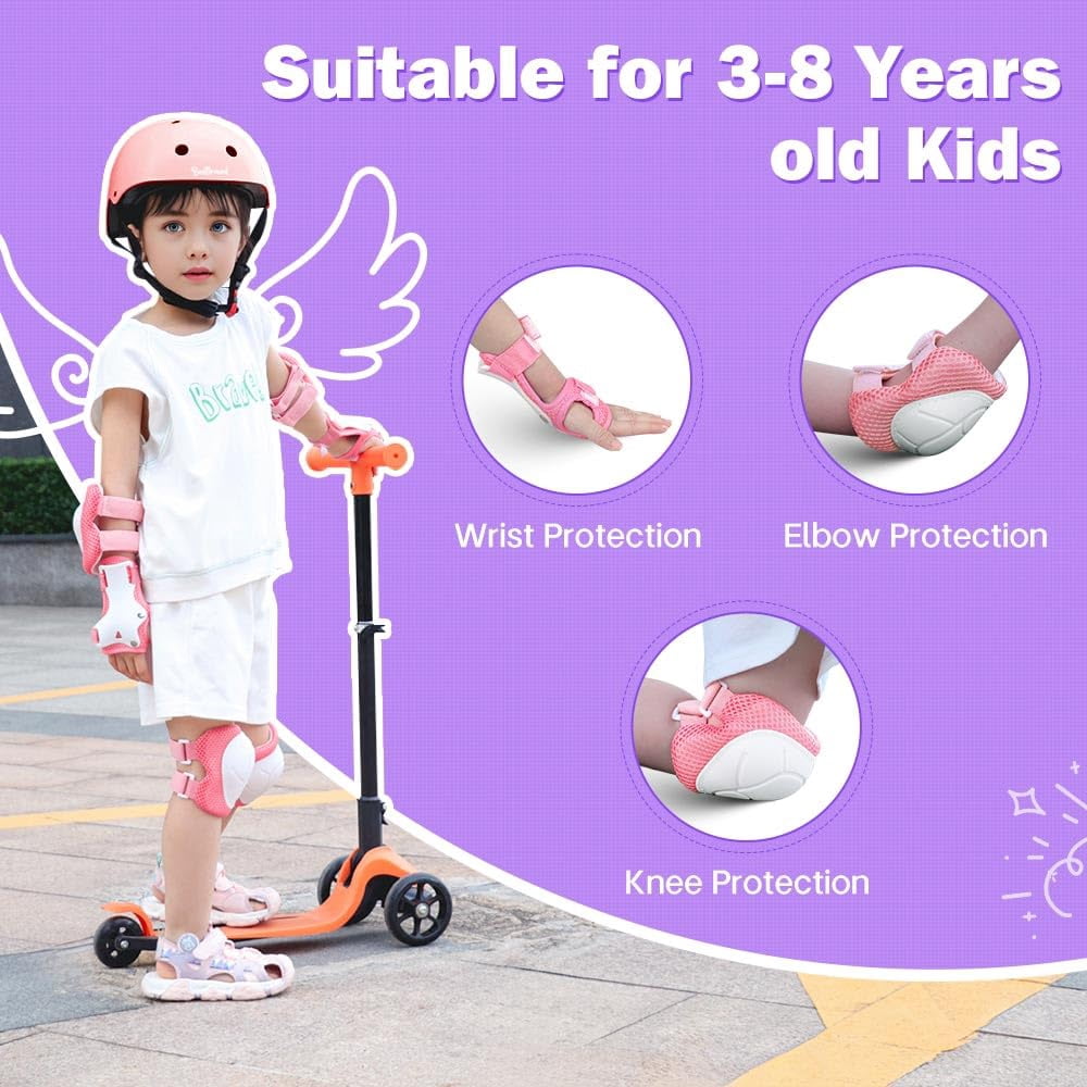 Kids Helmet, Toddler Helmet Adjustable Toddler Bike Helmet Ages 3-8 Years Old Boys Girls Multi-Sports Safety，pink