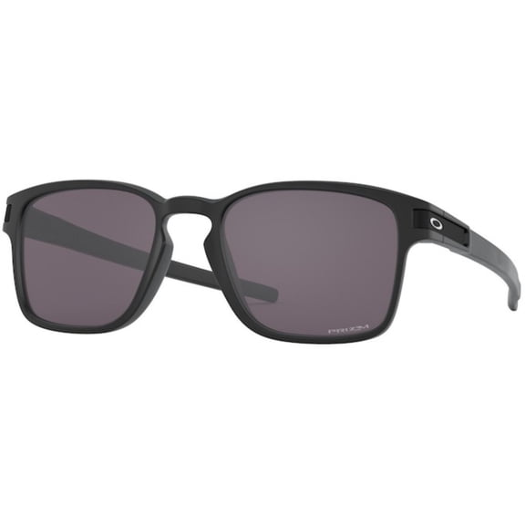 Oakley sunglasses OO9358 Latch Squared (A) (13) matte black with prizm grey lenses, 55mm
