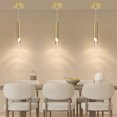 thumbnail image 5 of 3 Pack Gold Minimalist Kitchen Island Pendant Lights Modern Linear Hanging Light Fixture Bubble Acrylic, Adjustable 3000K/4500K/6500K, 5 of 7