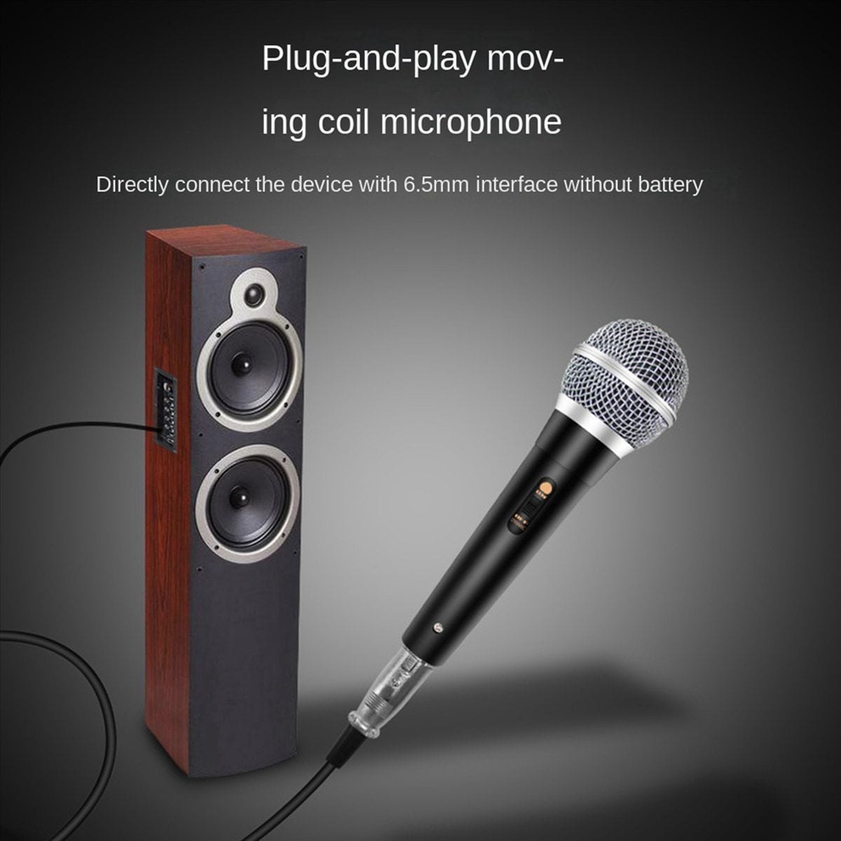 5X Handheld Professional Wired Dynamic Microphone Clear Voice Mic for Karaoke Vocal Music Performance