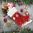 thumbnail image 2 of Ryvnso Christmas Stockings Christmas Balls Snowflake 17.7" Large Stocking Decoration 2 Pack, 2 of 7