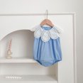 thumbnail image 4 of RMGVDSD Newborn Baby Girl Clothes Sleeveless Bubble Romper, Newborn Infant Bodysuit Playsuit Snap Crotch Baby Onesie Fashion Clothes, 4 of 5