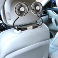 thumbnail image 1 of Ventilador de enfriamiento del automóvil para ventilador de autos para el asiento trasero para el asiento trasero 360  degree Ángulo ajustable potente USB, 1 of 8