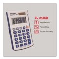 thumbnail image 2 of "El-243sb Solar Pocket Calculator, 8-Digit Lcd | Bundle of 2 Each", 2 of 5