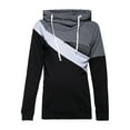 thumbnail image 4 of Xudanell Women Nursing Hoodie Sweatshirt Long Sleeved Patchwork Multifunctional Breastfeeding Maternity Tops Casual Clothes Grey XL, 4 of 4