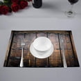 thumbnail image 2 of MKHERT Ancient Wooden Door Vintage Medieval Structure Placemats Table Mats for Dining Room Kitchen Table Decoration 12x18 inch,Set of 4, 2 of 4