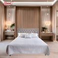 thumbnail image 2 of Colcha Matrimonial Doble Vista Estampada Milan Yamel, 2 of 4