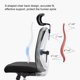 thumbnail image 5 of Silla de oficina SIHOO M18 ergonómica para personas grandes y altas, 5 of 8