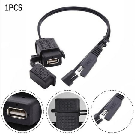 

Waterproof Motorcycle Usb Charger Kit Sae To Usb Adapter Cable Charger