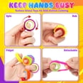 thumbnail image 5 of Fidget Toys Sensory Rings for Kids: 12 Pack Texture Finger Spinner Rings -Stress Relief Sensory Toys for Kids ADHD - Quiet Desk Fidgets for Classroom Anxiety Office for Teens, 5 of 8