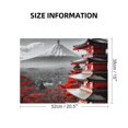 Jeuxus Red Pagoda Mountain Japanese Style Wooden Puzzle for Family and