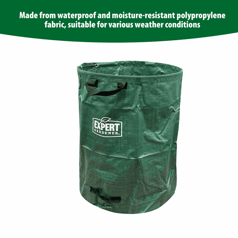 Expert Gardener 53 Gallon Leaf Bags, 2-Pack, Green photo 4