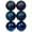 Dark Blue, variant on 6PCS Christmas Tree Baubles Xmas Hanging Balls Set for Christmas Tree Decorations