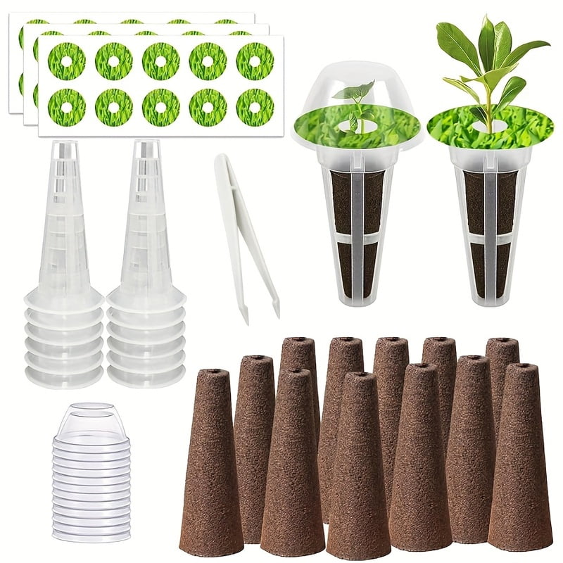 67pcs Seed Pod Kit for Aerogarden, Hydroponics Accessories for System Compatible with Hydroponics Supplies from All Brands, 12 G