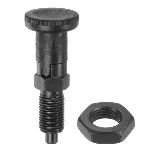 Push Fit Ball Nose Spring Plunger M10*1 Thread Length 0.67" Pin Dia.5mm Carbon Steel Self-Locking Plunger