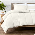 thumbnail image 1 of Bare Home Goose Down Alternative Comforter Set - 3 Piece Set - Full/Double, Cream, 1 of 7