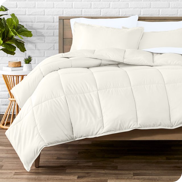 Bare Home Goose Down Alternative Comforter Set - 3 Piece Set - Full/Double, Cream