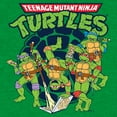thumbnail image 2 of Men's Teenage Mutant Ninja Turtles Pizza Enjoyers Shell Logo  Graphic Tee Kelly Heather Medium, 2 of 3