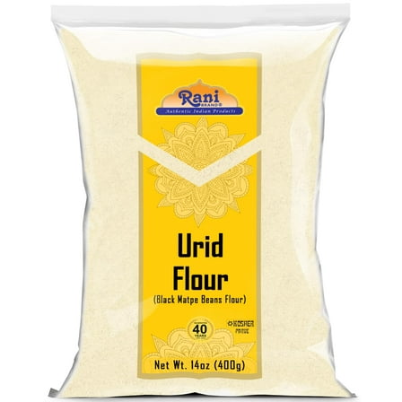 Rani Urid/Urad Flour (Black Matpe Beans Flour) 14oz (400g) ~ All Natural | Vegan | Gluten Friendly | NON-GMO | Kosher | Indian Origin