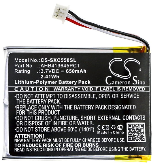 650mAh Sennheiser AHB413645PCT Battery for MB 660 PXC 550