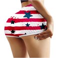 thumbnail image 1 of QLEICOM Womens Athletic Shorts, Plus Size Shorts, Fitness Leggings Fitness Independence Day Printed Yoga Sweat Pants Yoga Shorts, Running Shorts, Comfy Beach Shorts, Cycling Shorts Wine XL, 1 of 3