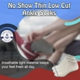 thumbnail image 2 of 48 Pairs of Yacht & Smith Mens & Womens Thin Low Cut Ankle No Show Bulk Socks, 2 of 7