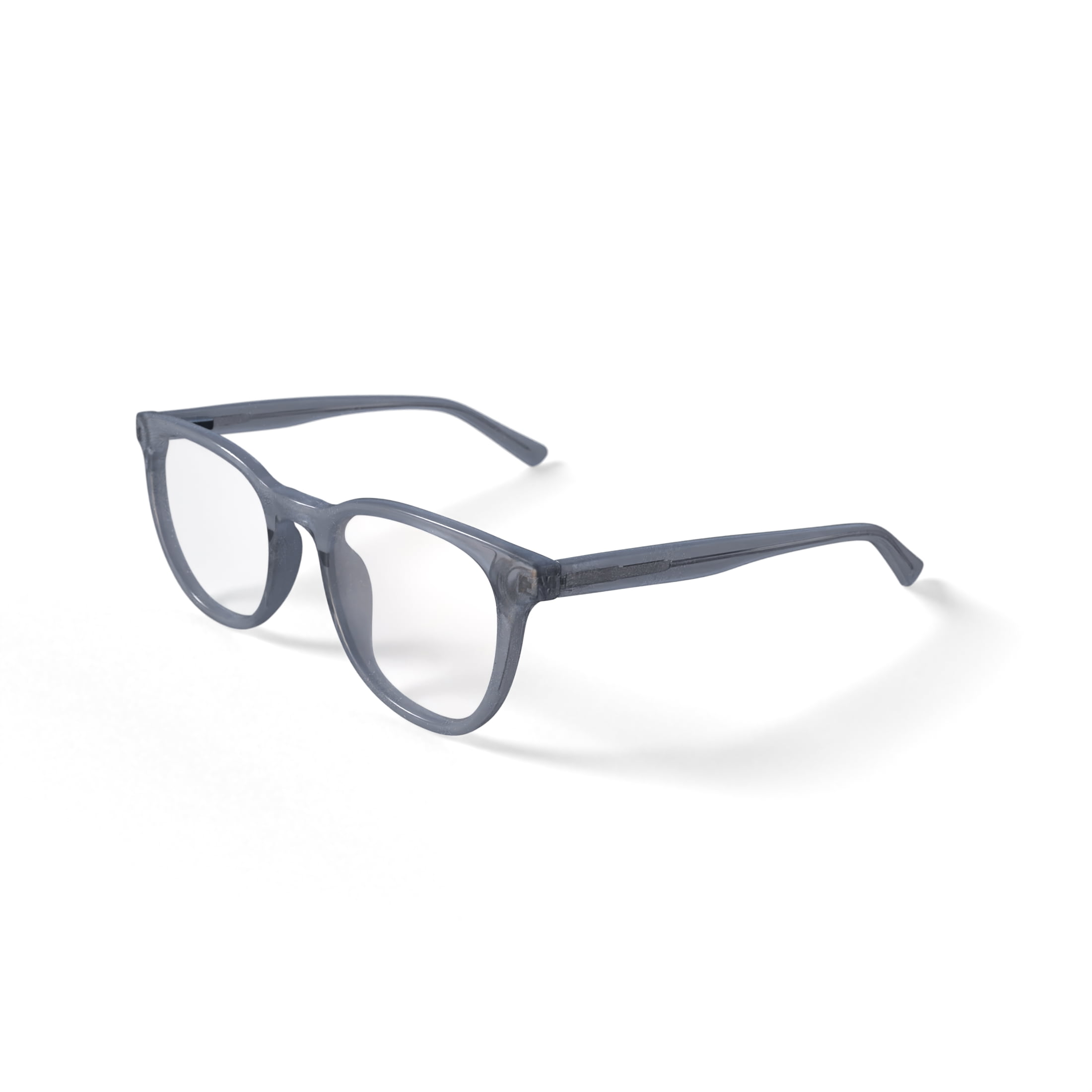 Bio Eyes Women's Linden Round Prescription Eyeglasses with Case, Crystal