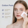 thumbnail image 2 of RAGUPEL Large Cotton Pads for Face,Soft&Lint-Free Cotton Rounds with Pressed Seam Design,Durable Facial Cleansing Squares for Face,Ideal Makeup Remover Pads,3X3 Inch,120 Count, 2 of 7