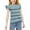 Blue, variant on Spazoro Toddler Girls T-shirts, Summer Crewneck Casual Striped Ruffle Sleeve Tops Blue Size 3-14T