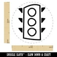 thumbnail image 2 of Traffic Light Doodle Self-Inking Rubber Stamp Ink Stamper - Green Ink - Medium 1 Inch, 2 of 7