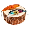 thumbnail image 3 of 2pc Fishing Lures Jigs Three-Section Minnow Realistic Surface Hard Multi-Section Fish Imitation Bait, 3 of 9