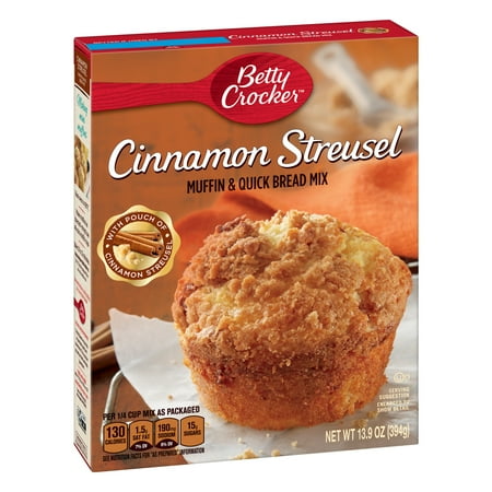 Betty Crocker Cinnamon Streusel Muffin and Quick Bread Mix, 13.9 oz