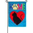 thumbnail image 1 of Cat Home Garden Flag 2 Sided Applique, 1 of 1