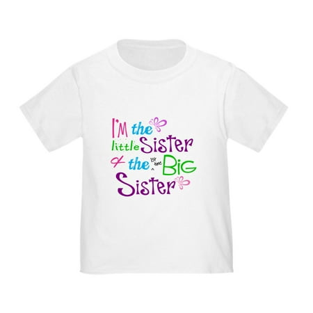 CafePress - Im A Littl And Big Sister T Shirt - Cute Toddler T-Shirt, 100% Cotton