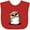 Red, variant on Inktastic KiniArt Owl Boys or Girls Baby Bib