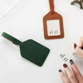 thumbnail image 6 of Leadrop Faux Leather Solid Color Luggage Tag Travel Suitcase ID Address Baggage Label, 6 of 11