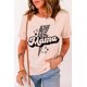 thumbnail image 4 of ABPHQTO Camiseta gráfica de manga corta ligera con estrella de leopardo rosa para mujer, 4 of 5