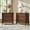 Walnut, variant on 27" Traditional 3 Drawers Solid wood End Table with Charging Station Walnut