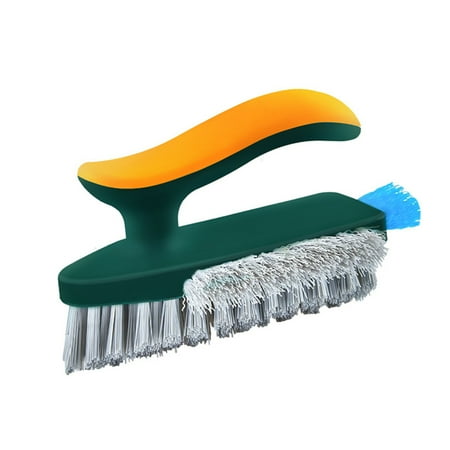 

Hand-held Groove Brushes Tile Joint Scrub Brush for Indoor Window Door Track Yellow-green