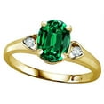 thumbnail image 2 of Star K � Oval 8x6 Simulated Emerald Love Promise Ring, 2 of 9