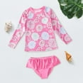 thumbnail image 2 of TAIAOJING Toddler Summer Girls Long Sleeved Swimsuit Two Piece Baby Swimsuit Children'S Swimsuit Suit Girls Separate Swimsuit For 5-6 Years, 2 of 9